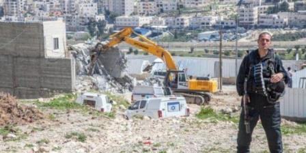  الاحتلال الإسرائيلي يهدم منزلًا قيد الإنشاء وبئرين جنوب غرب الخليل