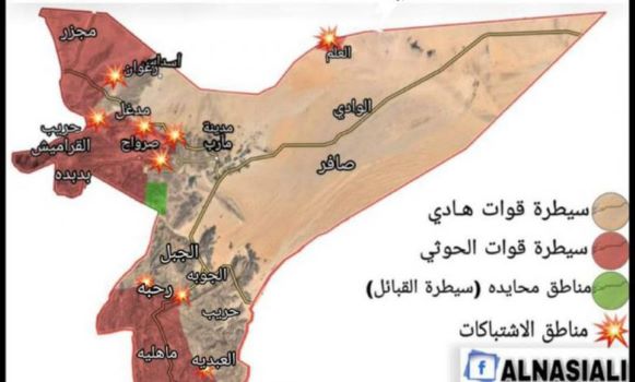 ثلاث جبهات حرب بمأرب .. خريطة نفوذ الحوثيين تتسع