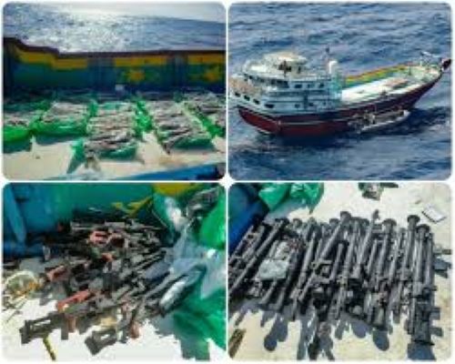 البحرية الأمريكية تعلن ضبط أسلحة مهربة قبالة سواحل الصومال